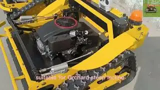 remote control slope mowing machine with snow plow snow blade snow shovel snow removal machine