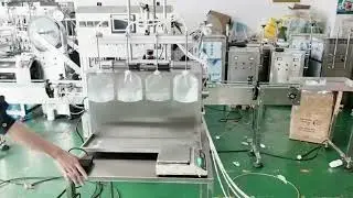 4 nozzles liquid soap filling machine semi automatic