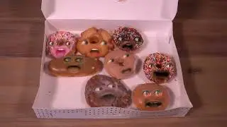 Annoying Orange with gorilla Screaming airport donut & tomato going to make a Sarah