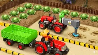 DIY Tractor and Drill Machine Help Build the Vegetable Farm in Action-Packed Scene