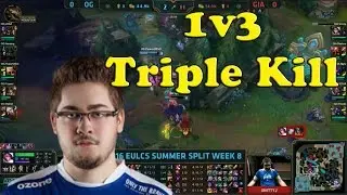 SmittyJ Fiora 1v3 Triple kill