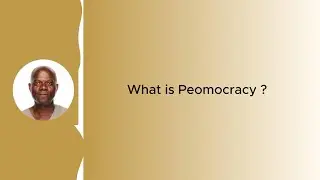 What Is Peomocracy? | African Nonism Explained