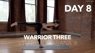How to do Warrior 3 | Yoga Tutorial Day 8 | 30 Poses 30 Days