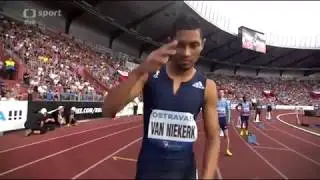 Wayde van Niekerk Wins Men's 300m Final Ostrava Golden Spike 2017