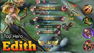 PLEASE TRY !! Edith Offlane Build (Autowin ) - Top 1 Global Edith ~ MLBB