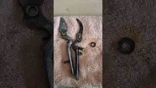 Old garden scissors restoration #einhell #wolcraft #dremel 