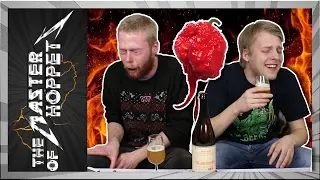 Beer Reviewers VS Carolina Reapers (WORLDS HOTTEST CHILI PEPPER!!)