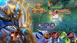 ALDOUS BEST BUILD AND EMBLEM 1 HIT FULL DAMAGE 650 STACK 2024❗ ALDOUS BEST BUILD 2024