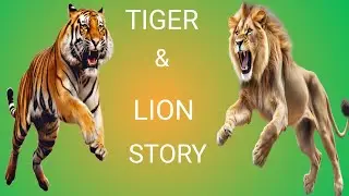 Tiger and Lion story saying Arsu👏 #trending #viralvideos #shortvideos #youtubevideo #story 