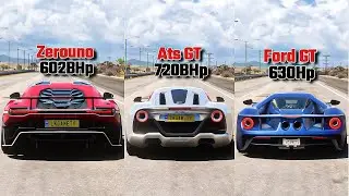 FH5 Drag Race - Italdesign Zerouno Vs Ats GT Vs Ford GT