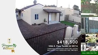Video Walkthrough - 3506 E Pima Tucson AZ 85716 - House For Sale