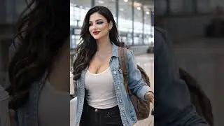 Sofia AI Airport Walk ✈️ | Luxury Model Lifestyle