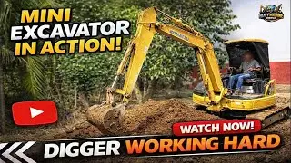 WOW!! Here's How a Mini Excavator Works Hard in Tight Spaces