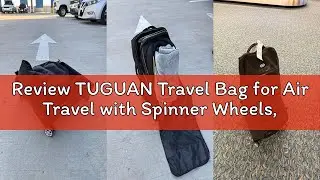 Review TUGUAN Travel Bag for Air Travel with Spinner Wheels, Infant Car Seat Bags with Hard Bottom,