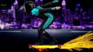 FLAMING Skateboard Steal Wool Skateboard