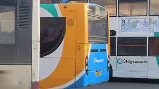 Here is the New livery Stagecoach bus 27617 on the number 20 in Guildford Thursday 11 December 2025