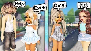 Притворяясь бедным, как настоящий мальчик против девочки в Roblox Snapchat | Ролевая игра 
