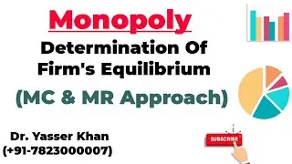 Monopoly | Determination Of Equilibrium Under Monopoly | MC & MR Approach | Economics | UGC | CUET