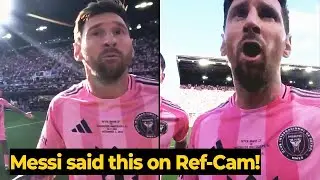 Вчера MLS опубликовала видео с камеры судьи, на котором Месси говорит по-английски во время матча...