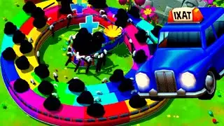 131K SCORE PART.138 WITH MAGNET TRICK !? Rainbow Taxi King - Snake Rivals