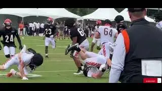 Hayden Hurst getting some more work in at Bengals training camp! 🙂