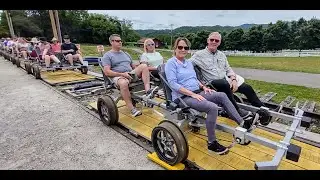 Pedaling the Pedal Railcars in Andrews, NC