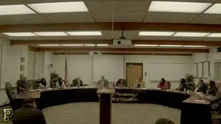 January 8th Board Of Education Meeting