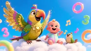 Magic Parrot Learns 123 🦜🔢 Fun Counting Song for Kids | Learn Numbers with Parrot