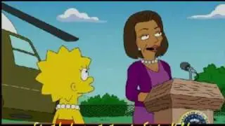 Michelle Obama on The Simpsons.