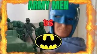 MEGO Batman VS TOY ARMY MEN (STOP MOTION )