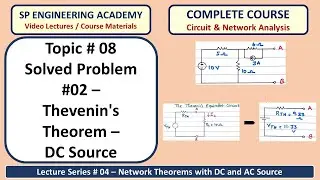 08 Solved Problem #02   Thevenin's Theorem   DC Circuit