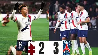 Metz vs Paris Saint-Germain 2-3 ligue 1 highlights | Ramos goal | Dou&eacute; goal