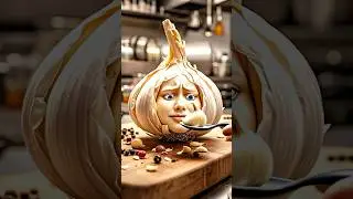Funny Garlic Animation 😂 | Talking Garlic Short Video 🧄✨