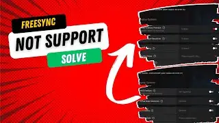 How Solve Freesync Not Supported in Compatible Freesync Monitor | easy !!
