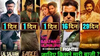 Box Office Collection Of Eagle,Teri Baaton Mein Aisa Uljha Jiya,Lalsalam,Fighter,Hanuman,Eagle Hindi