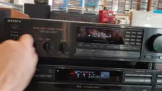 SONY STR-AV320 Stereo Receiver w PHONO Input & DBFB Dynamic Bass Sound. DEMO.