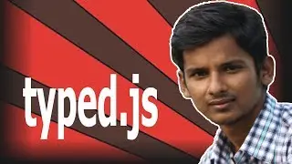 Animated type effect with typed js jquery plugin
