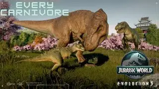 EVERY CARNIVORE Jurassic World Evolution 3  (So far...)