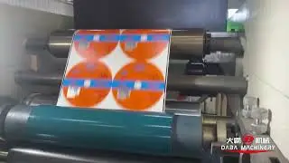 6 colors flexo printing machine with varnish for Grinding wheel