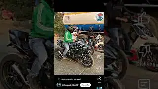 Kawasaki Ninjah2r power 💪😎☠️#ninjah2r #bicklover #shortsfeed