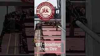 Cargo ship off-loading straight back and self-unloader