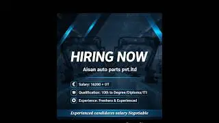#New Jobs in Sricity|10th-Diploma|Salary:17K-18K..!!