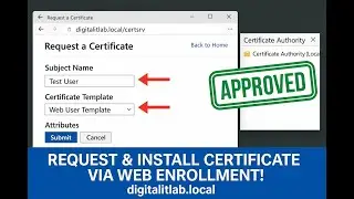 How to Request Certificates Using Web Enrollment in AD CS | Complete Guide with MMC & Web Interface