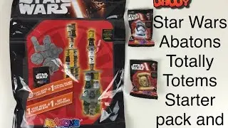 Star Wars Abatons totally totems starter pack from panini and 2 packs of Abatons force awakens