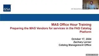 Preparing Industry for services in the FAS Catalog Platform