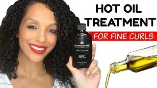 HOT OIL TREATMENT FOR FINE CURLY HAIR (NO WEIGH DOWN!) | DISCOCURLSTV
