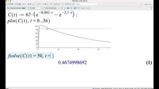 Besværlig ligning med fsolve [Maple]