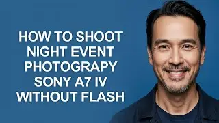 How to Shoot Night Event Photograpy Sony A7 Iv Without Flash - KevinHowTo
