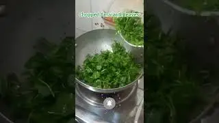 Highly Nutritious Green Amaranth Leaves🍃(kosada saga)Fry Without Onion,Garlic #shorts #youtubeshorts