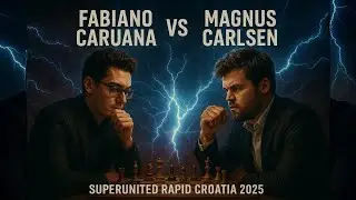 Fabiano Caruana vs Magnus Carlsen | Brilliant Endgame Masterclass! | SuperUnited Rapid Croatia 2025